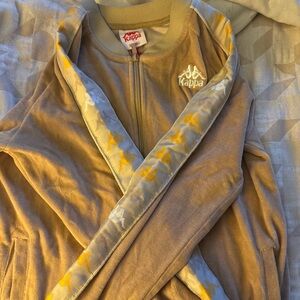 Kappa Beige and Yellow Track Jacket